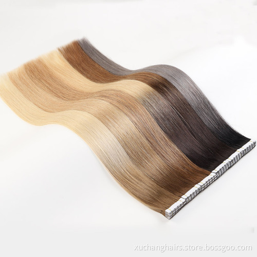 Luxurious Double Drawn Tape Extensions: Raw Indian Elegance